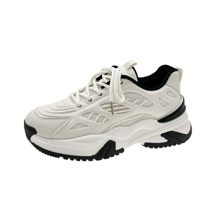 Fujeak Comfortable Sneakers for Women Size Large Non-slip Breathable Running Shoes Heightened Casual Shoes Trendy Female Shoes