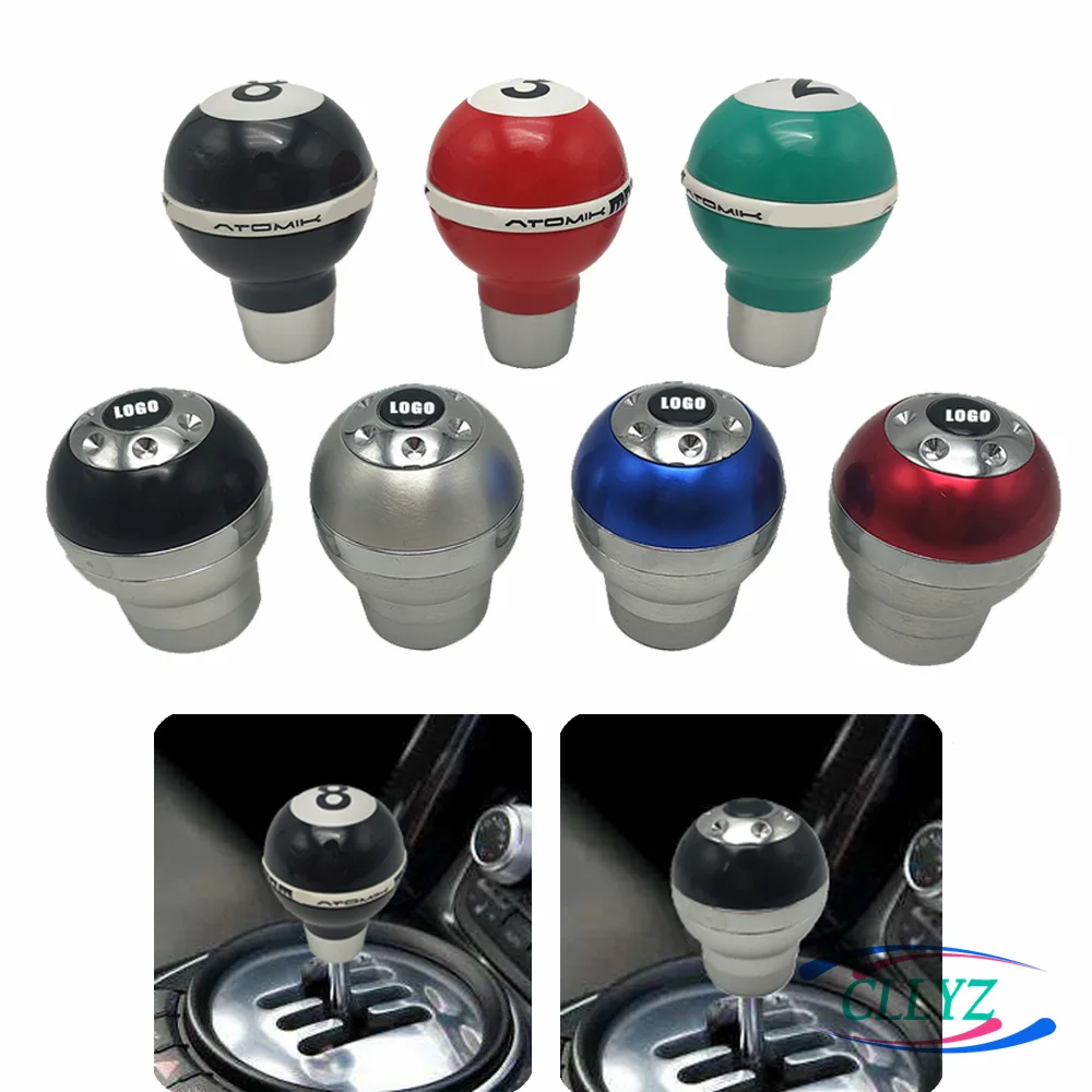 Billiards No. 8, No. 2, No. 3, Aluminum Car Shift Knob, Gear Lever, Shift Lever Ball, Universal For Peugeot/Volkswagen/Golf 7