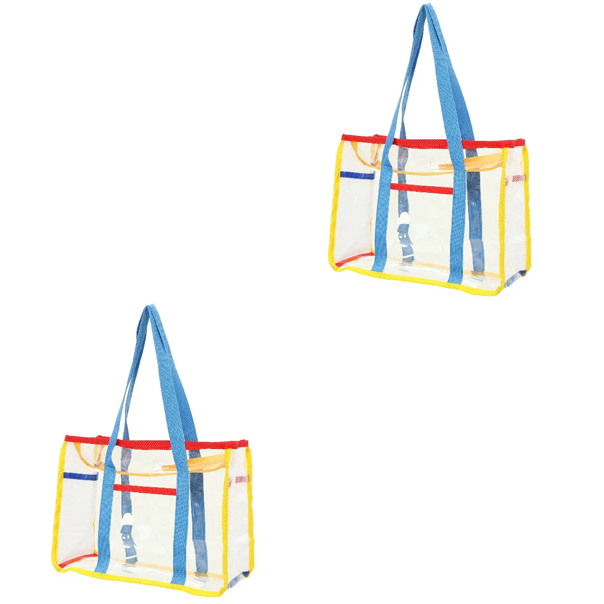 

Сумка-тоут женская многоразовая из прозрачного пластика, 2 упаковки