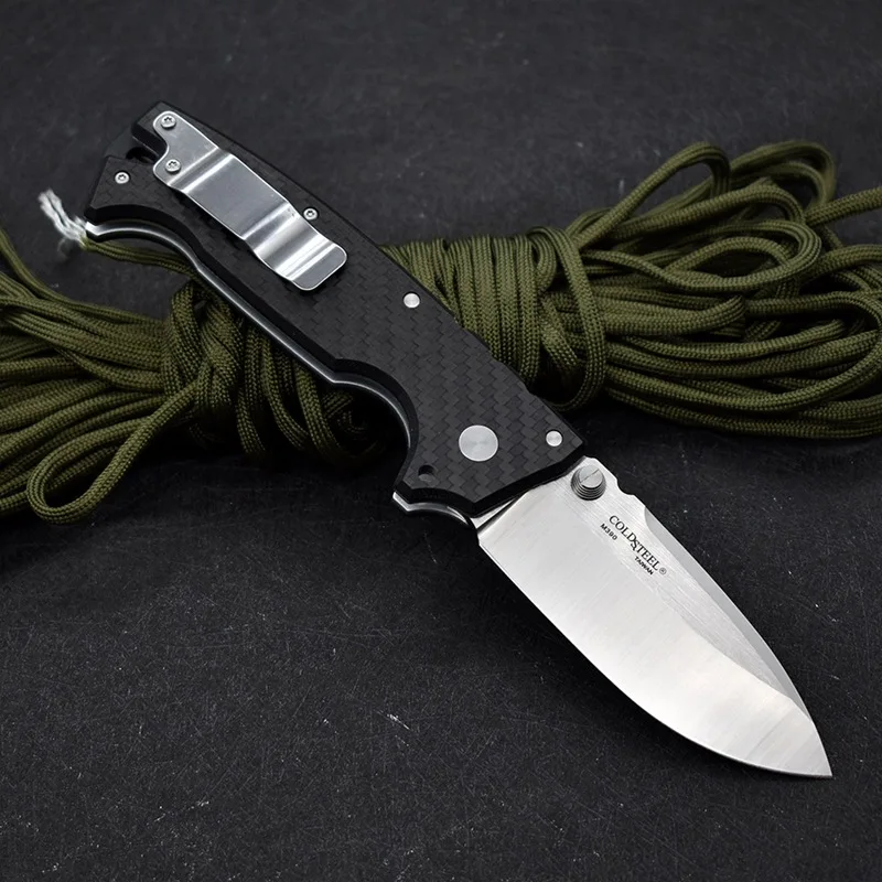Outdoor Tactical Pocket Military Knives M390 Blade Folding Knife  AD10 High Hardness Camping Hunting Defence EDC Tool