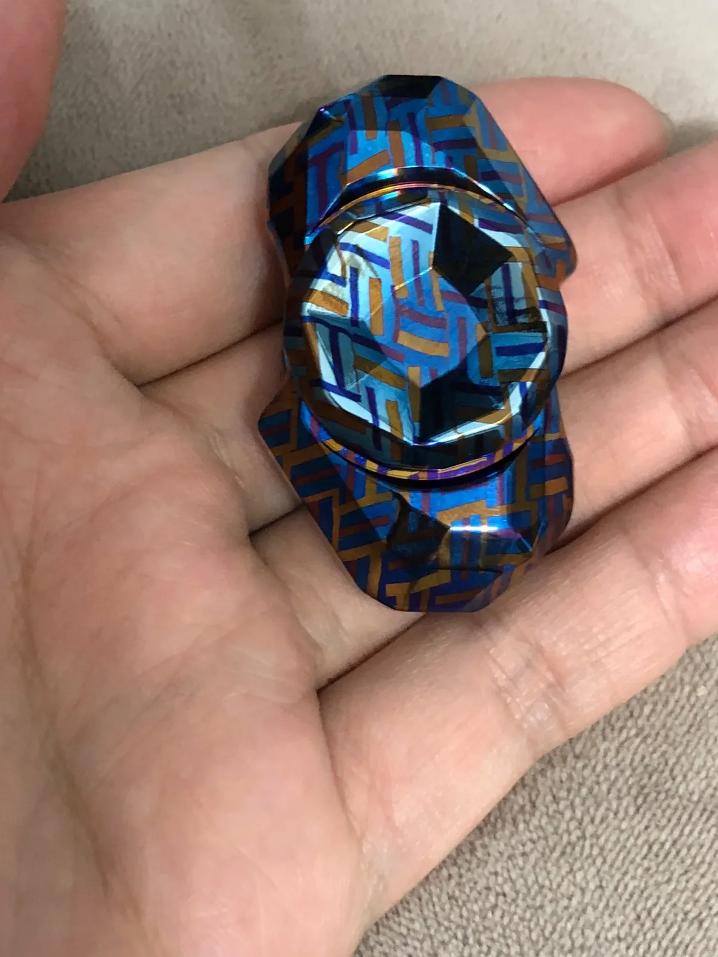 LQ лава тканая титановая лошадь двухсторонний гироскоп