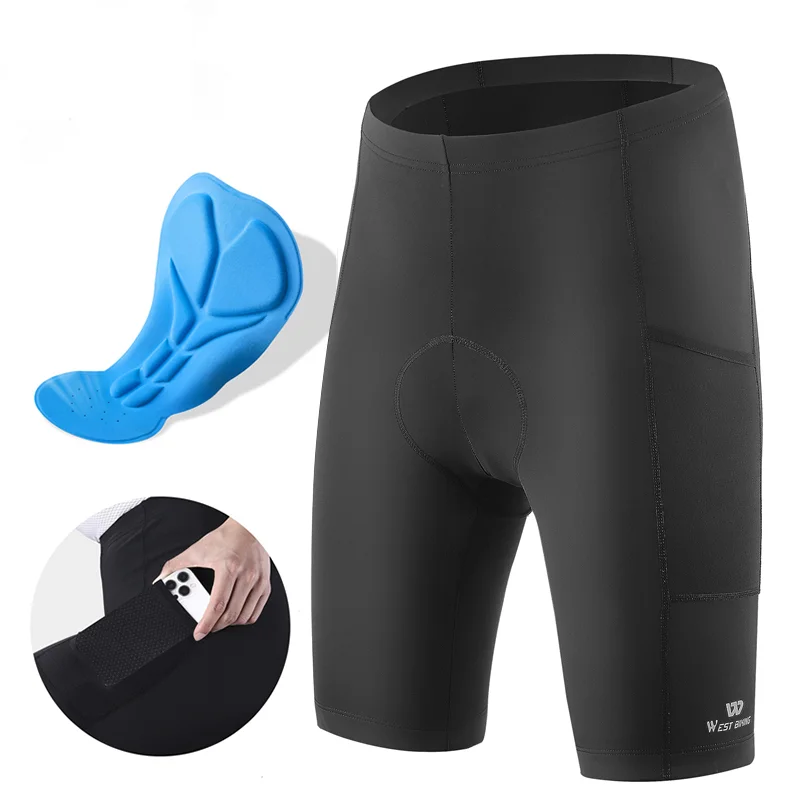 

Шорты Компрессионные с подкладкой для мужчин и женщин, летние спортивные с карманами для горных и шоссейных велосипедов, охлаждающие