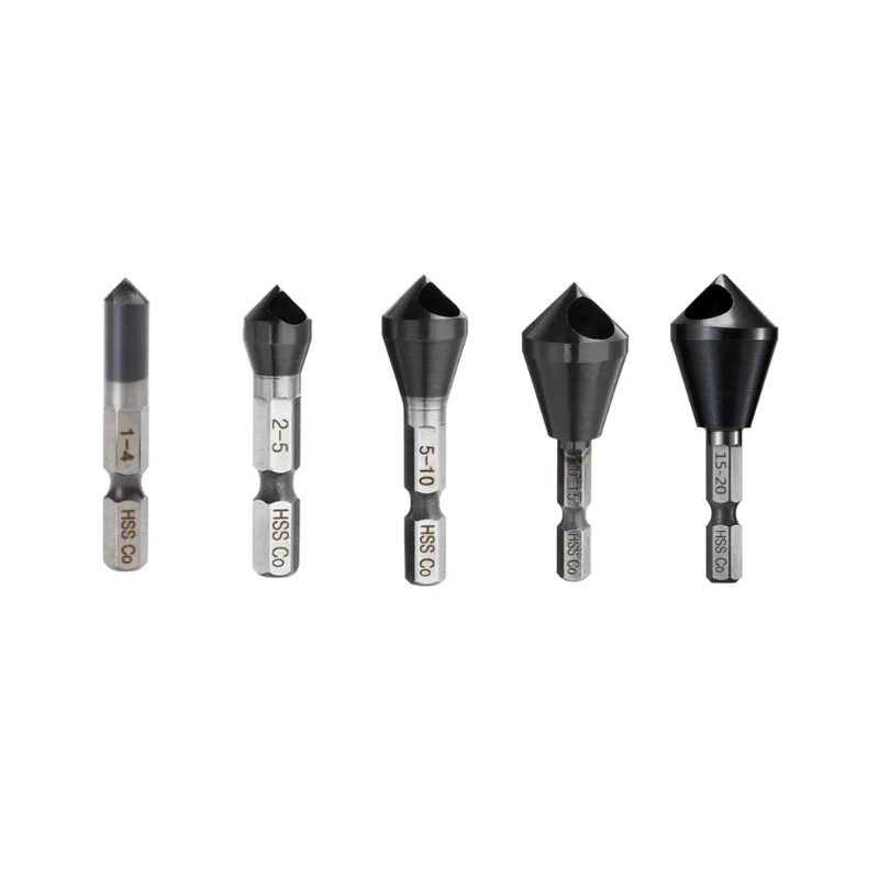 

Countersink Deburring Chamfer Drill Bit 1-4/2-5/5-10/10-15mm HRC89 TiAlN Dropship