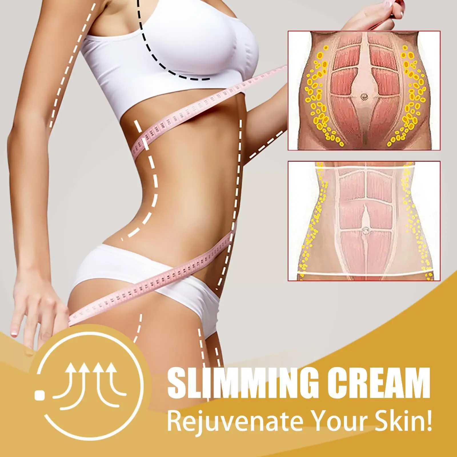 

Natural Ingredients Ginger Fat Burning Cream Fat Loss Cream Reduction Fat Slimming Cream Body Massage Slimming Slimming Bod H6D5