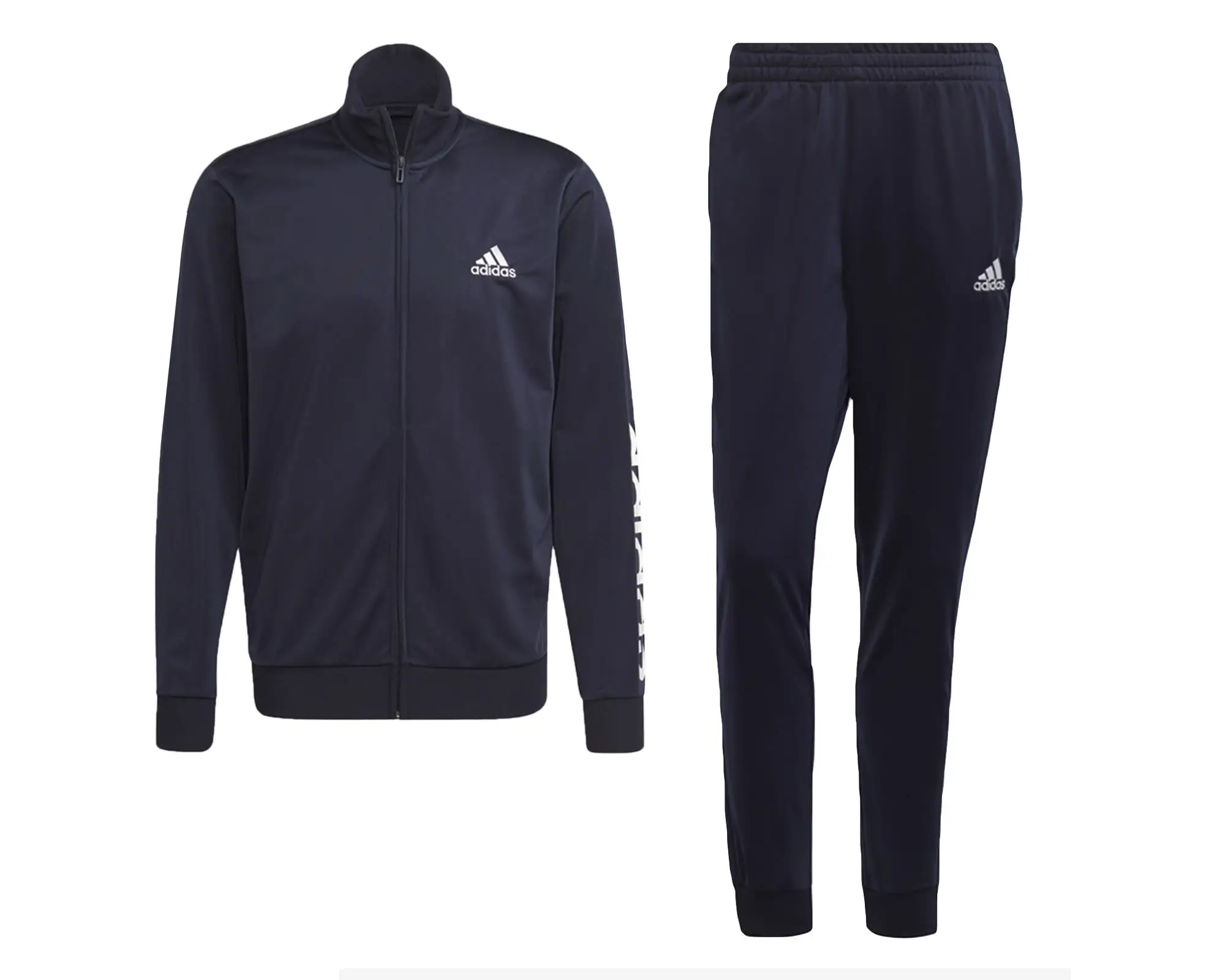 Adidas Original Navy blue Stylish Men's Casual Tracksuit Set Tops and Bottoms Casual Sports Pants and Sweats Daily Useful