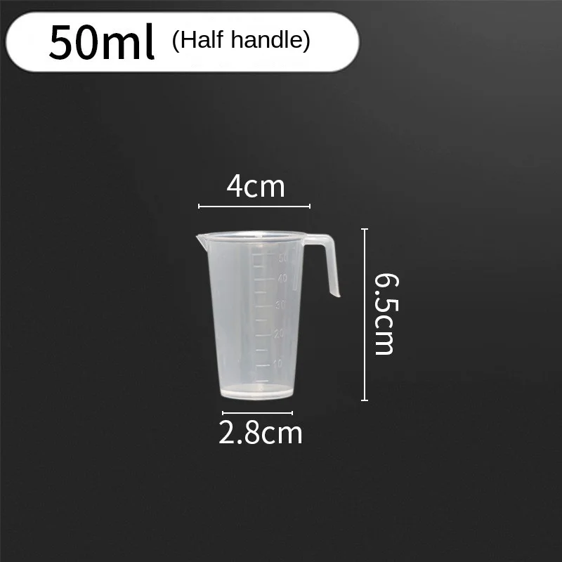 Утолщенный Полипропиленовый Пластиковый Мерный Стакан С Ручкой Прозрачная