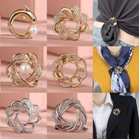 summer silk scarf buckles brooch dural purpose buttons atmospheric t shirt knot waist buckle brooches accessories 2022 newest