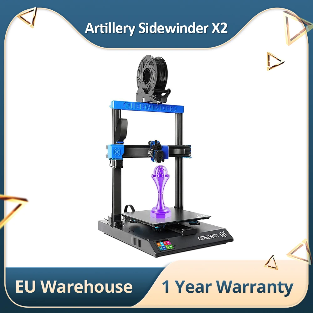 Artillery Sidewinder X2 3D Printer Pre-Assembled Dual Z System TFT Touch Screen 220V 700W Max Power Consumption Aluminum