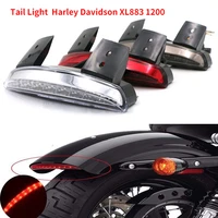 rear fender edge led brake tail light for harley davidson xl883 1200 sportster xl883n iron xl1200n moto led brake lights lamp