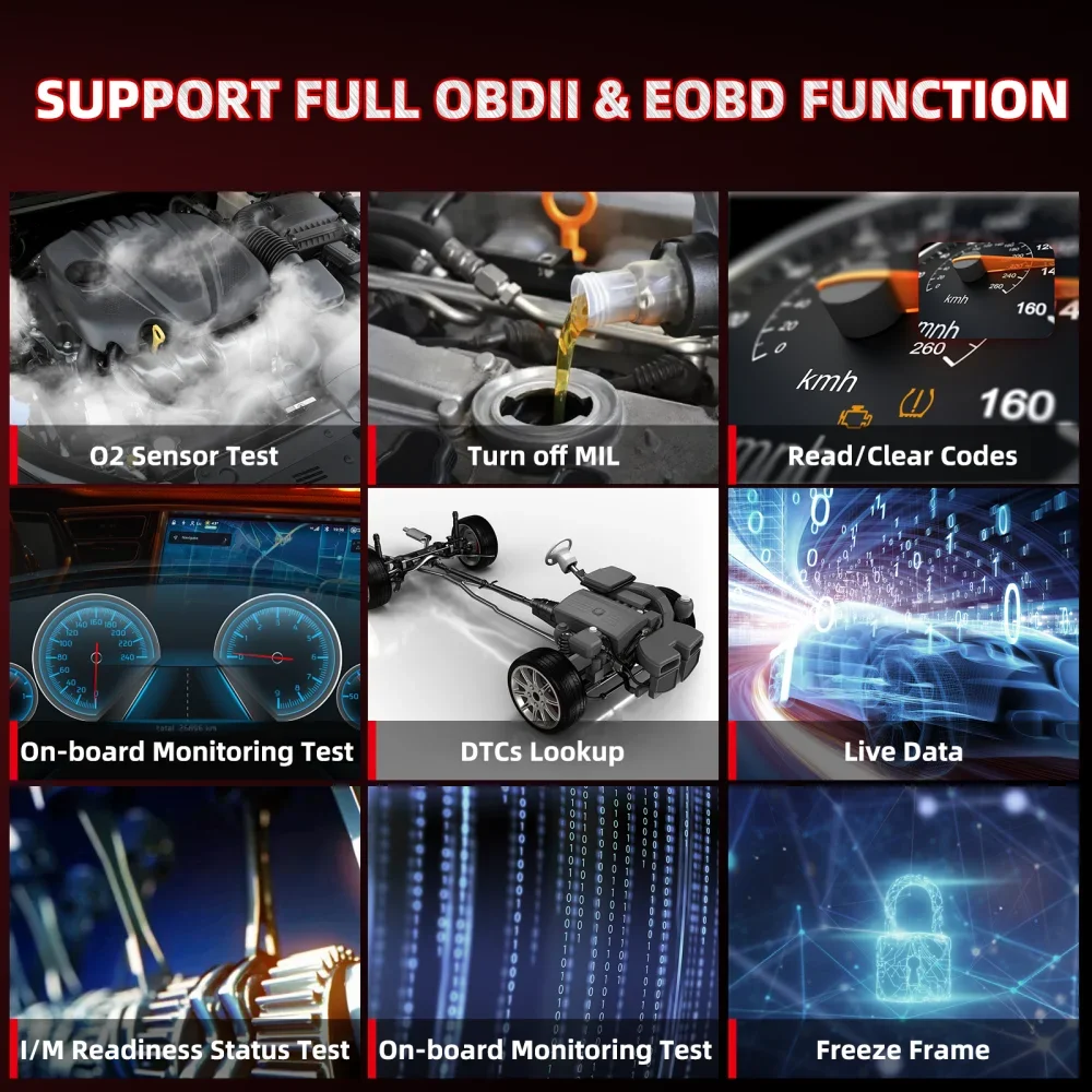 Thinkcar Thinksafe Bluetooth OBD2 Автомобильный сканер считыватель кодов автомобиля 5 сброс