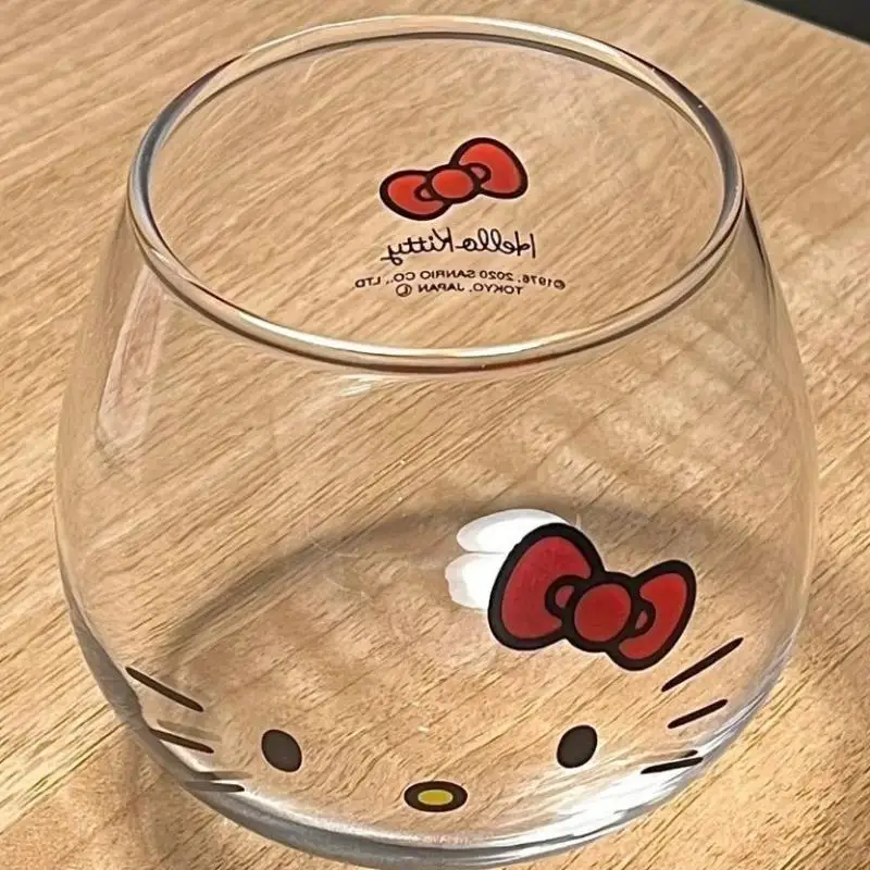 Kawaii Sanrio Hello Kitty Cinnamonroll Cartoon Glass Cold Drink Cup Coffee Mug Cute Milk Juice Cup Best Gift for Festival