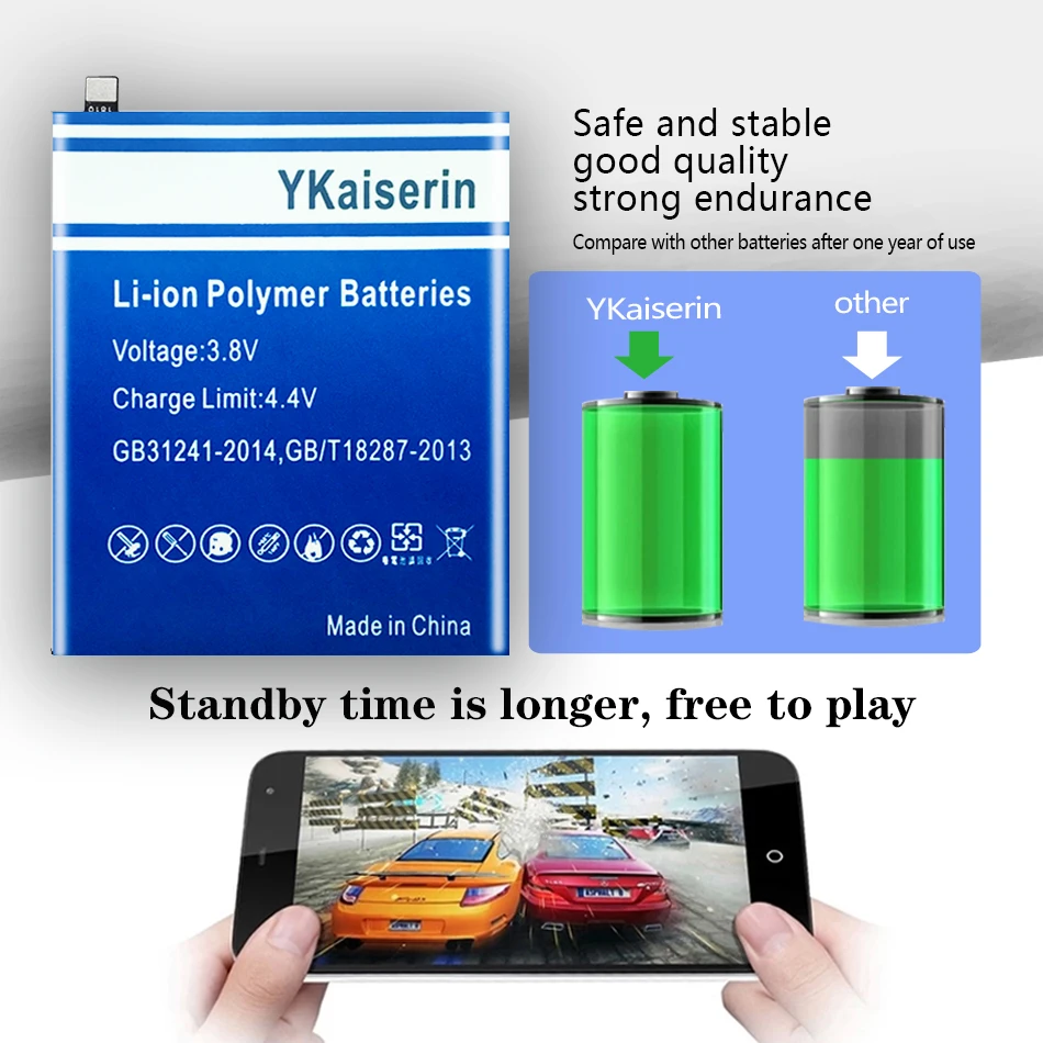 Аккумулятор ykaisin BL270 BL273 для Lenovo K6 Note K6Note K53a48 Vibe Plus K6Plus G G5 /K6 (Dual DIM) трек-код |
