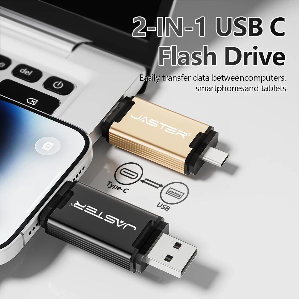 Фото USB-флешка Type-C пластиковая 128 ГБ с возможностью нанесения логотипа, флеш-накопитель 64 ГБ черного цвета, USB-накопитель 32 ГБ, креативный подарок, USB-флешка 16 ГБ с индивидуальным дизайном №3