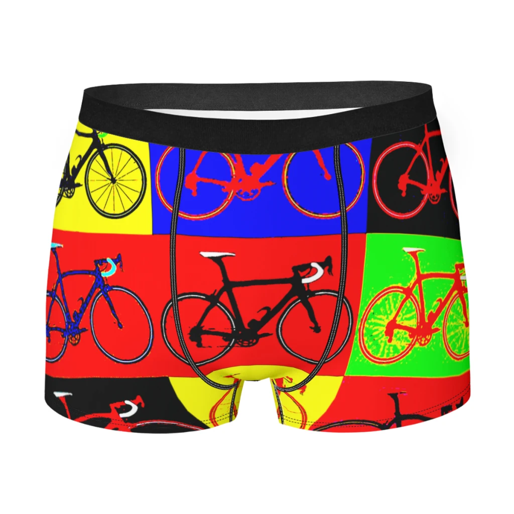

Bike Men Boxer Briefs Andy Warhol Breathable Creative Underwear High Quality Print Shorts Birthday Gifts