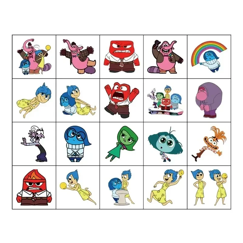 Наклейка-тату Disney Inside Out 2 аниме полость тревога радость Пастер детская вечеринка