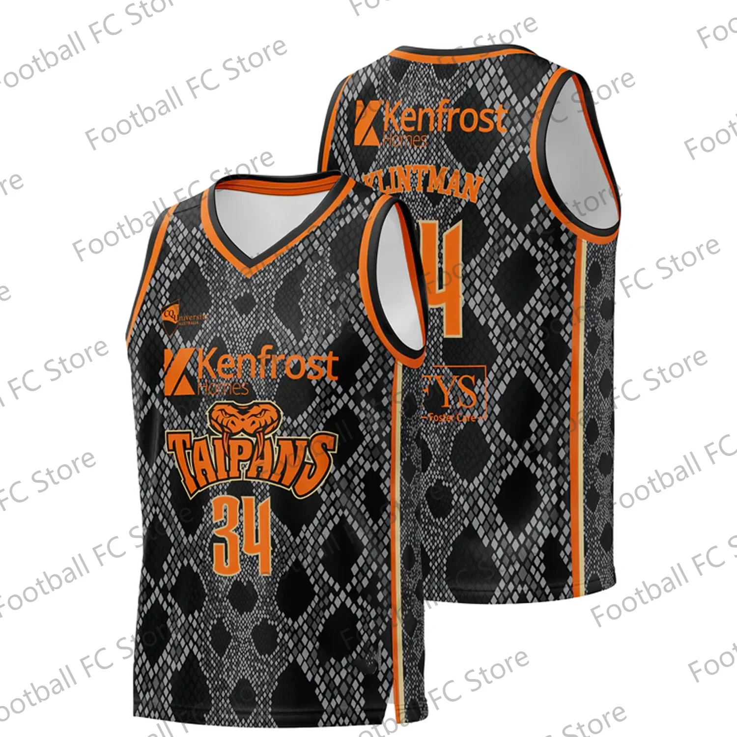 Новое Поступление Лета 2024 Футболка Из Джерси Австралии Керранов Taipans Унисекс