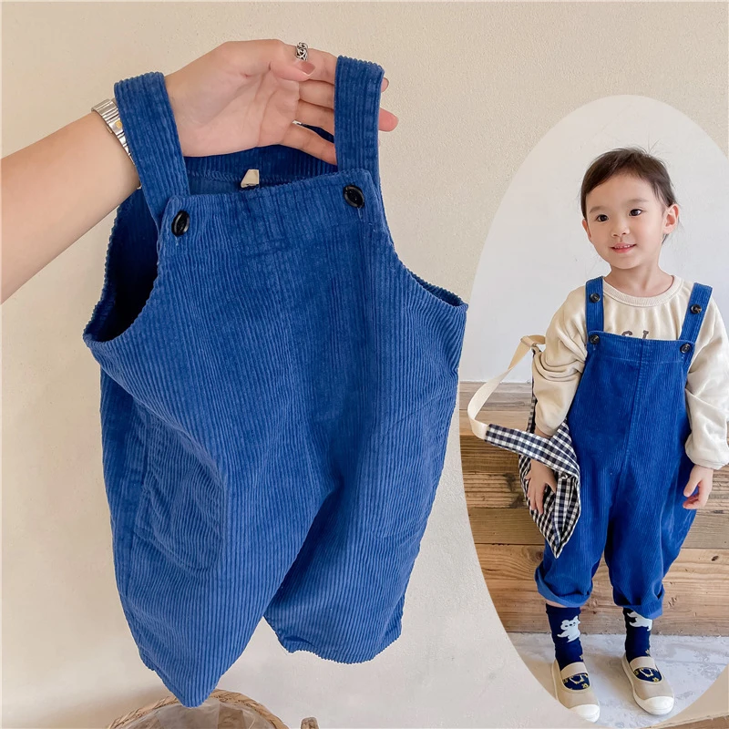 Overalls for Children Baby Boys Girls Denim Overalls Child Jean Bib Pants Infant Jumpsuit Children Kids Pants Suspender Trousers images - 6