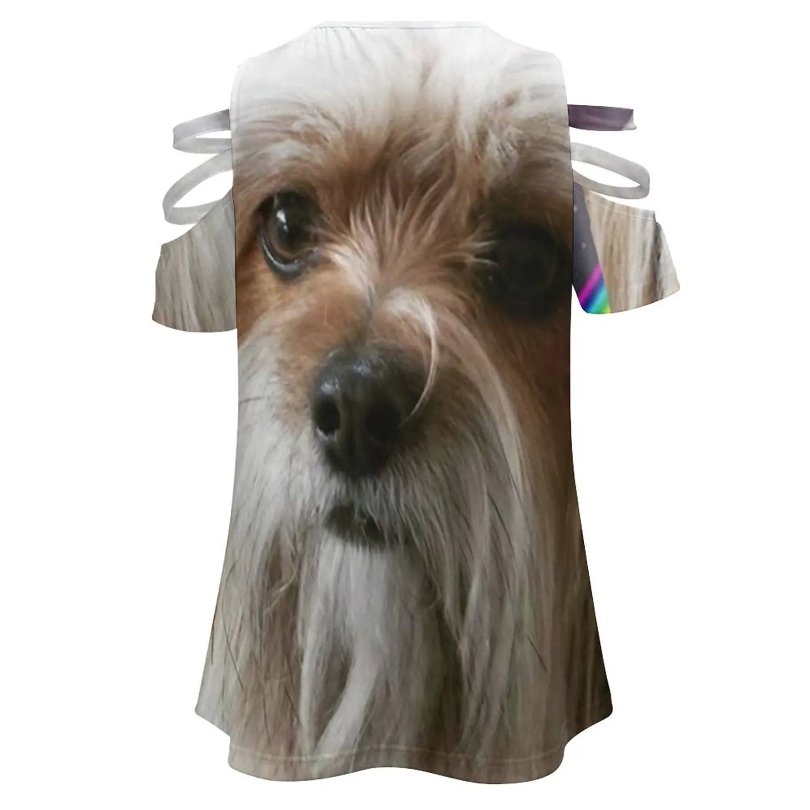 Женская футболка с космической собакой весенне-летние футболки принтом