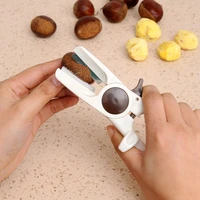 chestnut peeler plastic stainless steel chestnut cutter peel nutcracker portable easy operation nut clip home kitchen gadgets