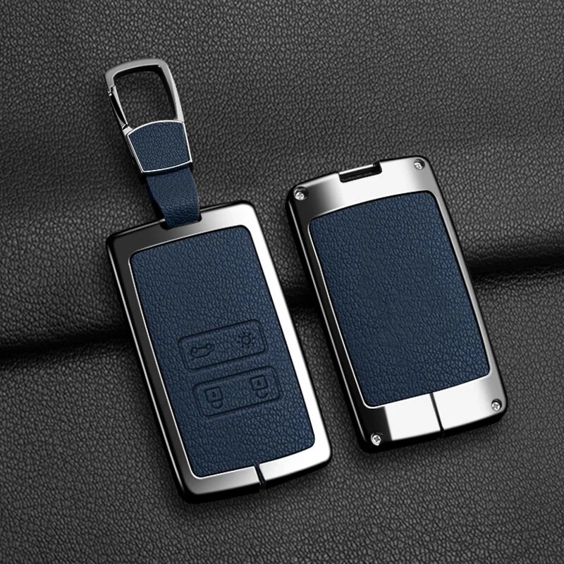 

Чехол для ключей из козьей кожи из цинкового сплава для Renault Sandero Clio 5, Captur Austral Kadjar Megane Logan Arkana Koleos, чехол для ключей с дистанционным управлением для автомобиля