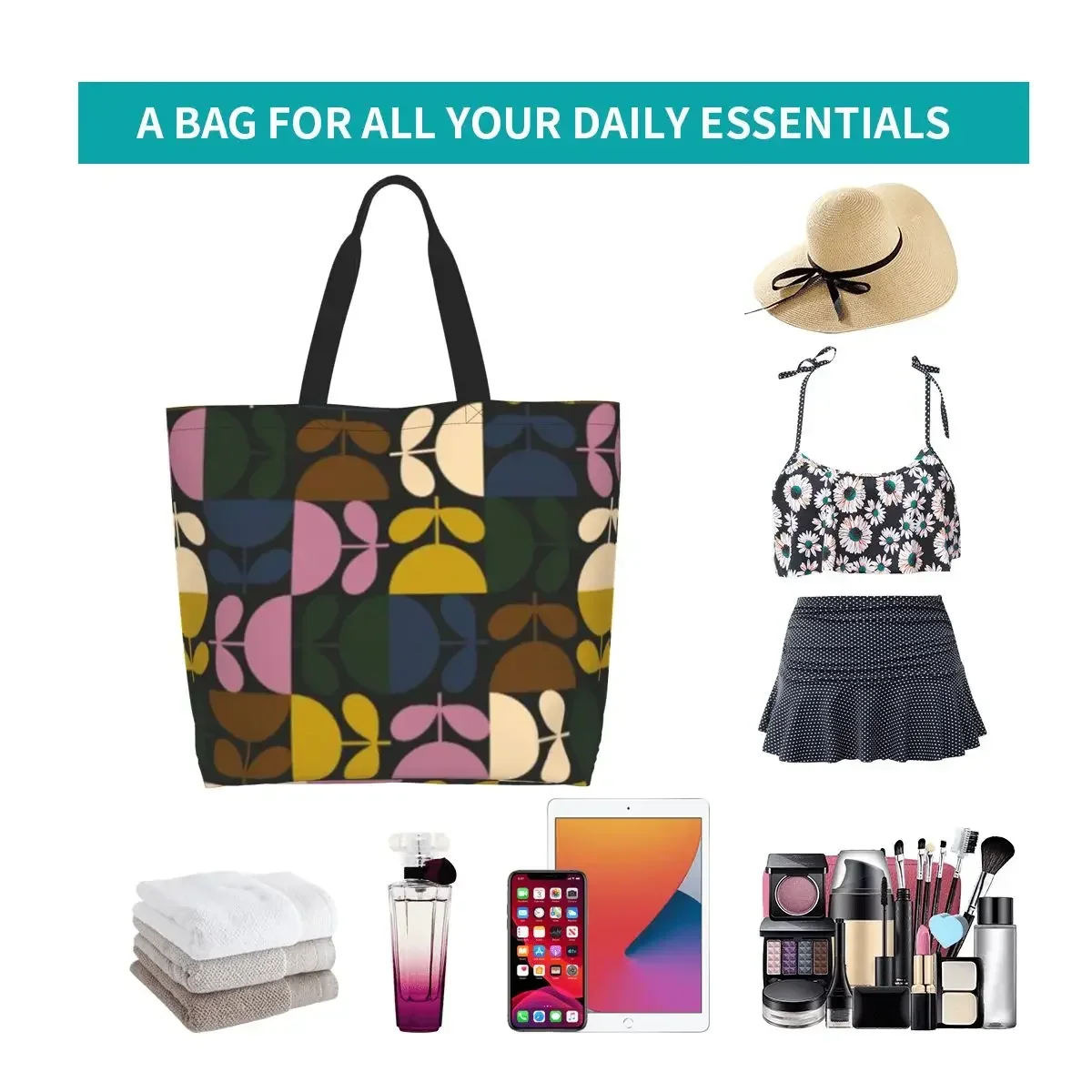 Сумка для покупок Orla Kiely с несколькими стеблями тканевый тоут на плечо