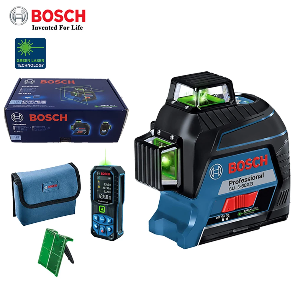 Профессиональный лазерный уровень Bosch GLL 3-60 XG 360 градусов 12 линий | Инструменты