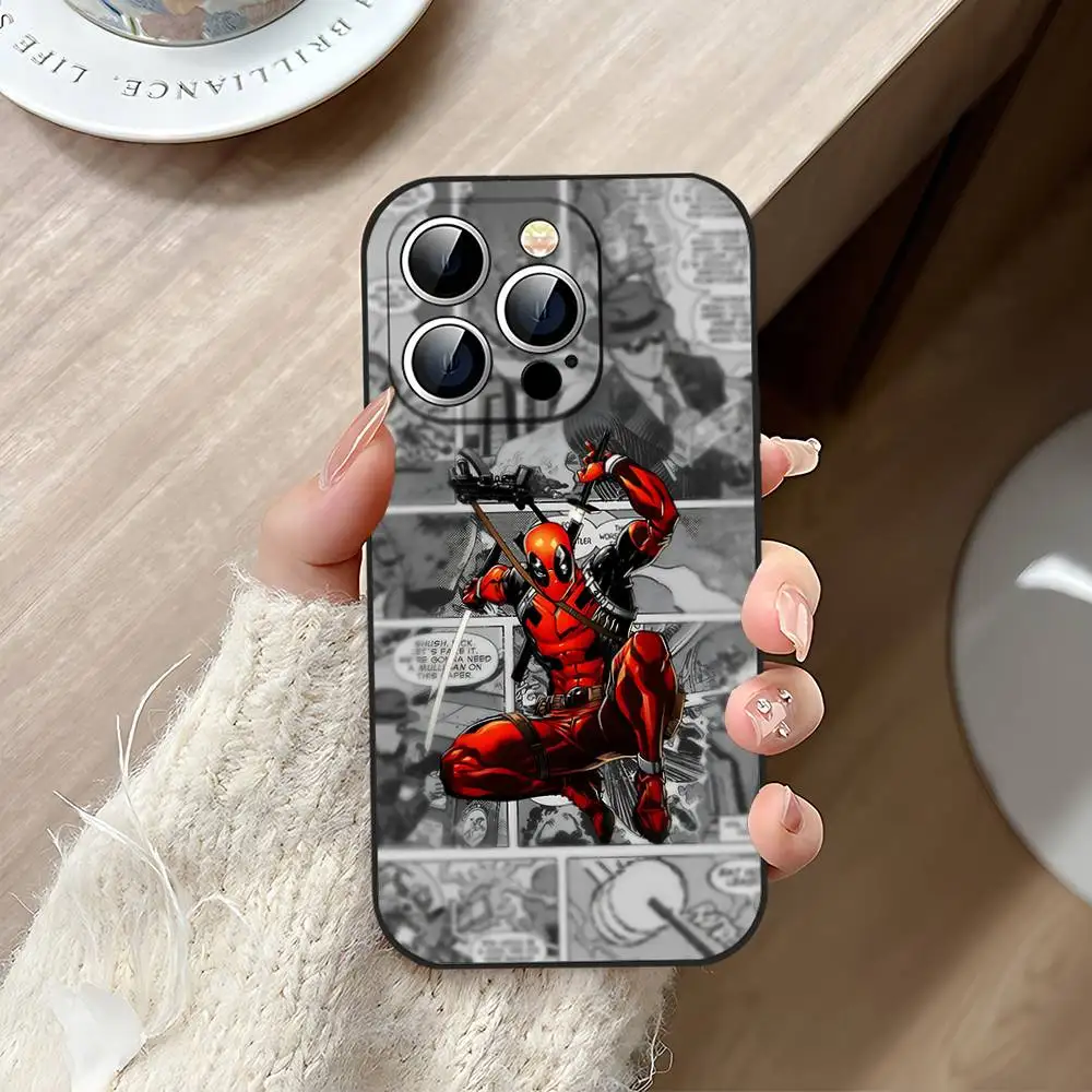 Фото Чехол для телефона Cool-D-deadpoolS, черный, подходит для iPhone 17, 16, 15, 11, 13, 14 Pro Max, Plus, X, Xr, Xs Max, 13 Mini №3