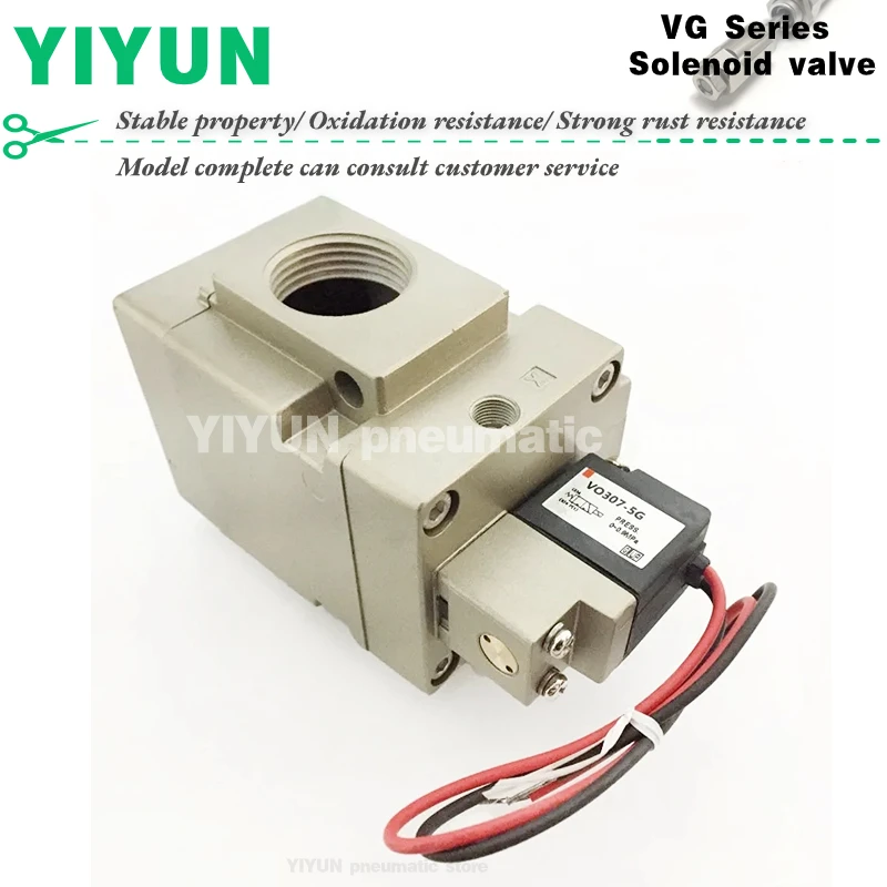 

VG342R-3G, 4G 5G 3D 4D 4DZ 5DZ 3DZ 3G-04,06,10,04A,06A,10A SMC Type YIYUN Pneumatic element Solenoid valve VG342