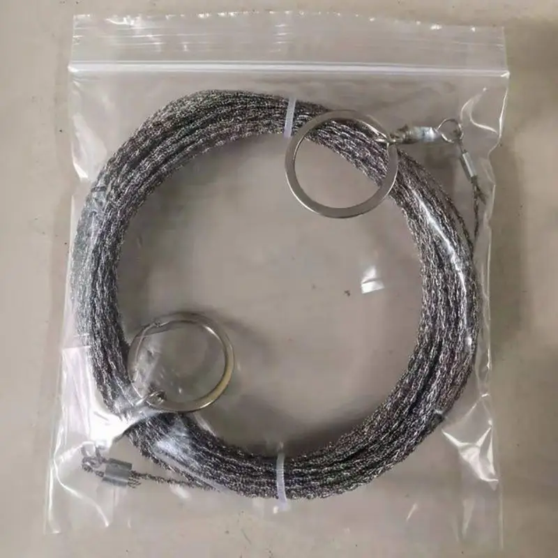 

Stainless Steel Wire Saw Stainless Steel Rope Portable Saw Chain Water Grass Cutting Chain Wood Divine Tool Outdoor Gear String