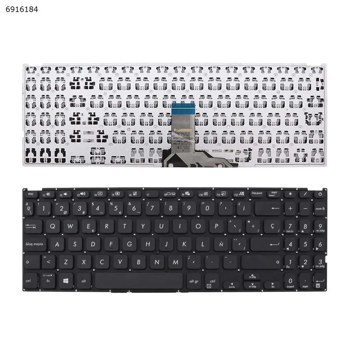 

SP Laptop Keyboard for Asus X509 BLACK Compatible with X512