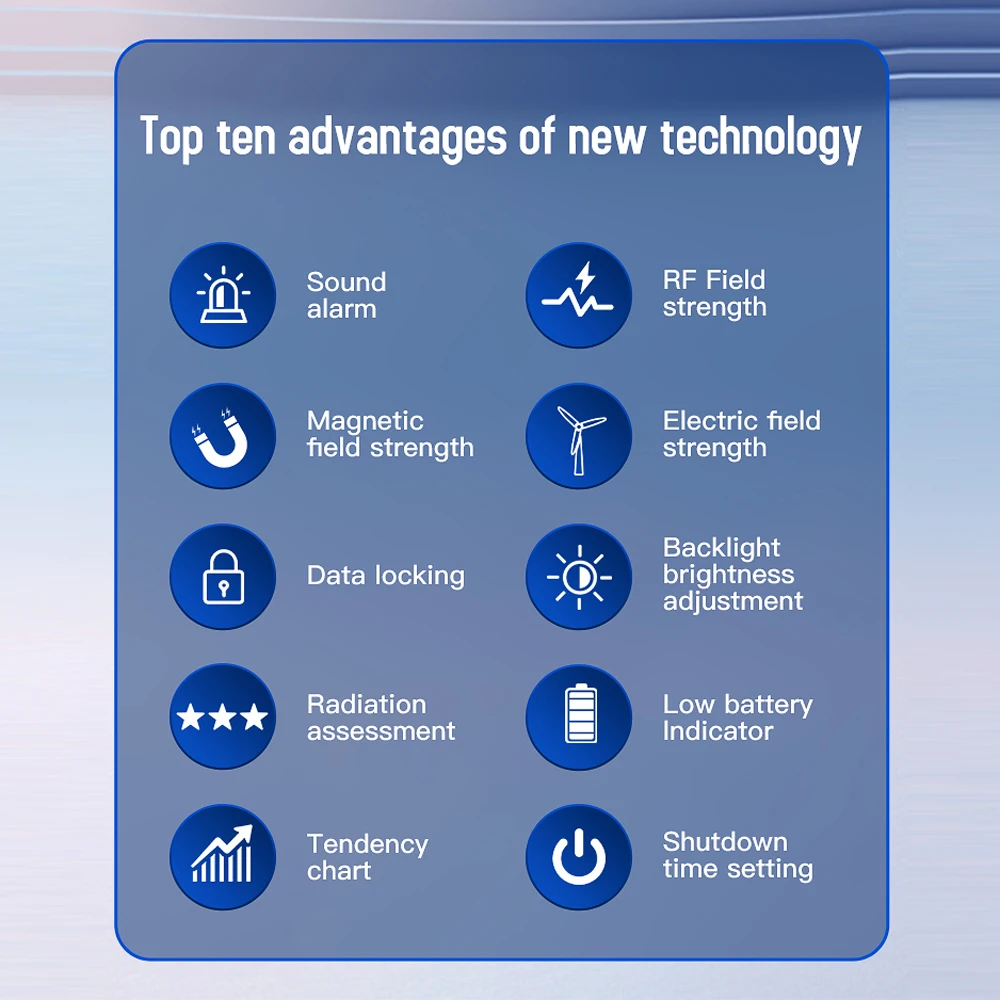 Цифровой детектор электромагнитного излучения с ЖК-дисплеем