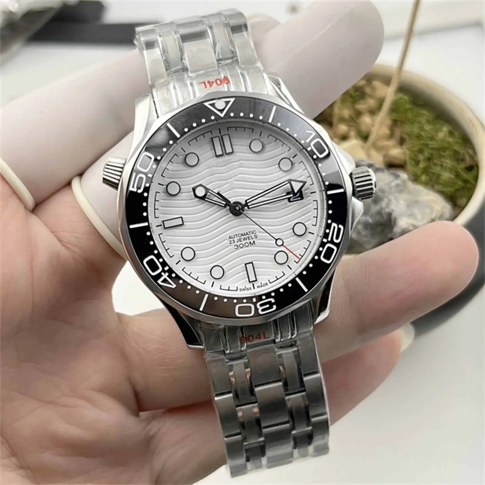 

New S-Logo Men's Automatic Mechanical Watches GMT Watch 42mm Sapphire Stainless Steel Waterproof Luminous Watch Reloj Hombre