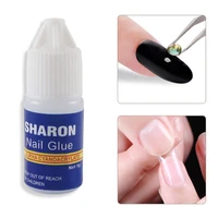 5pcpack nail art glue fast dry adhesive acrylic art false tips 3d decoration nail rhinestone nail glue false tip manicure tools