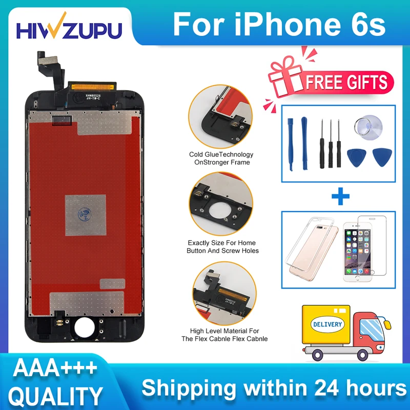 

HIWZUPU AAA+++ Original Display for iPhone 6S Screen Replacement for iPhone 6Splus 7 7Plus 8 8Plus LCD with Tools Free Shipping