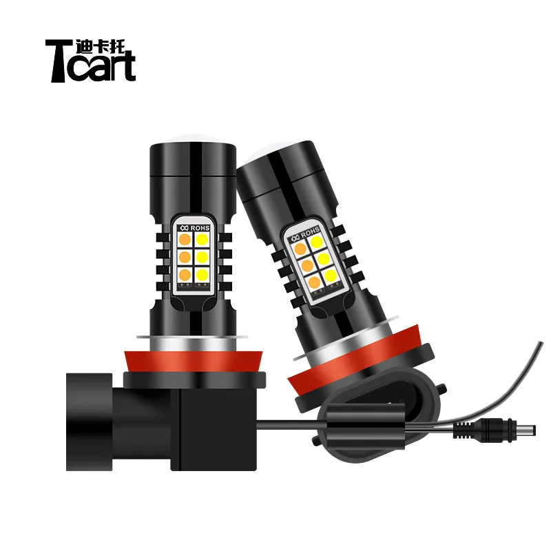 

Tcart Car Driving Running Lamp Auto Leds Light H8 H9 H11 9005 9006 HB3 HB4 DRL Fog Lights Bulbs 3030SMD Turn Signal accessories