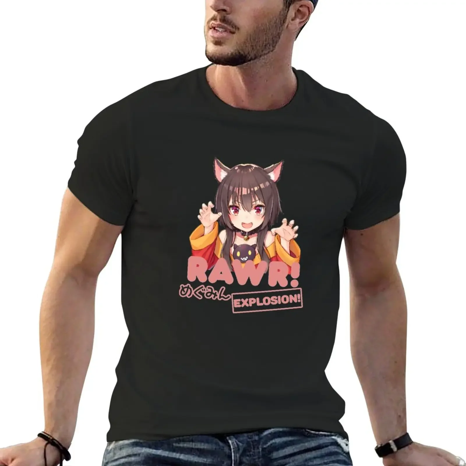 New Magumin Rawr T-Shirt blank t shirts oversized men shirt