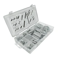 200pcs steel spring set extension springs compression springs combination assorted with storage box portable tool set 20 sizes