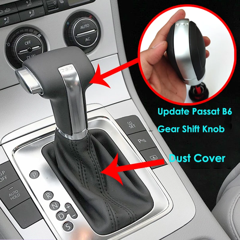 Aktualisiert 2007-2011 Passat B6 Automatische Schaltknauf Abdeckung Getriebe Shift Hand Für Volkswagen Auto Innen Teile