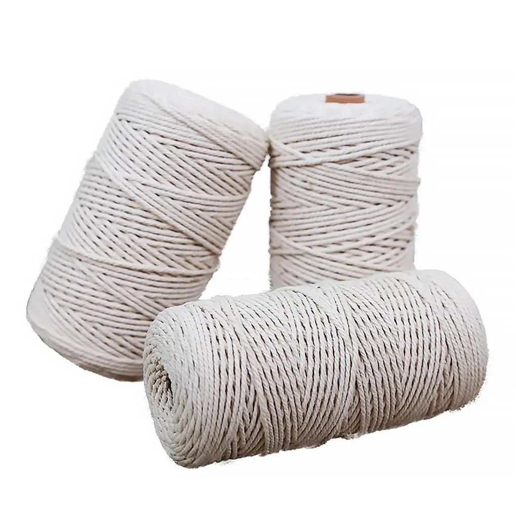 

Handwork Braided Cotton Thread Home DIY Woven Cord Handicraft Tapestry Hanging Blanket Braided Thread