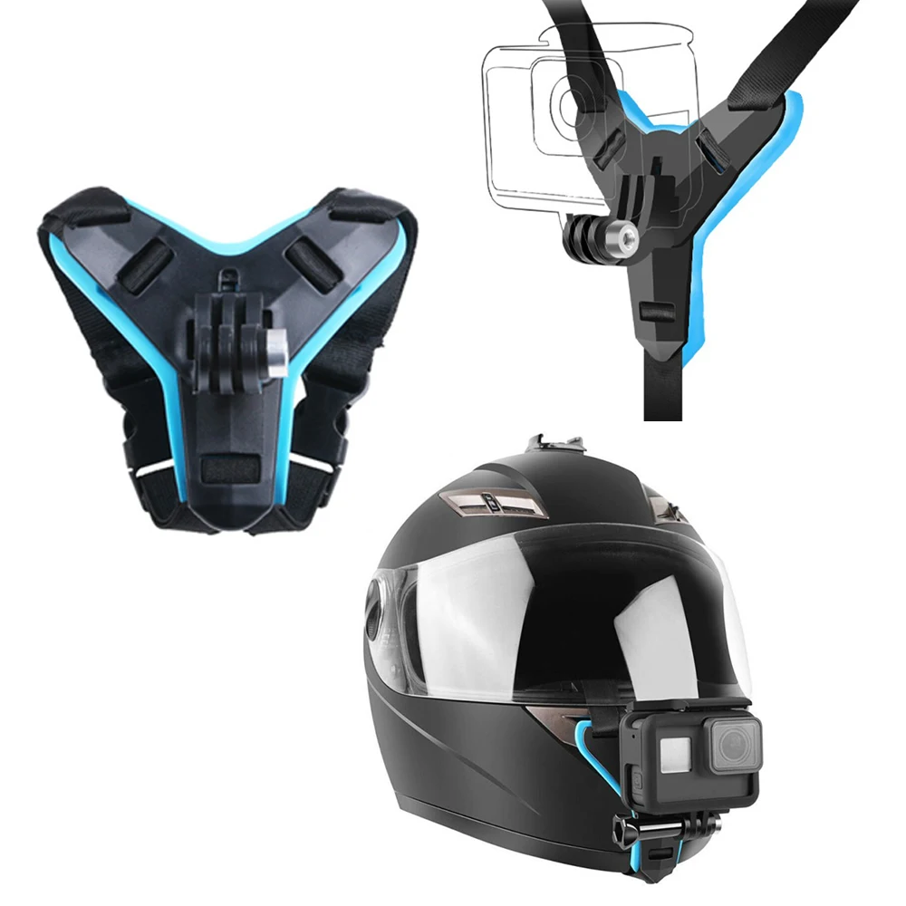 

Подбородок для мотоциклетного шлема для камеры GoPro для KAWASAKI W800 NINJA H2 NINJA 250 для HONDA HORNET 160R CBR 250R CBF 1000
