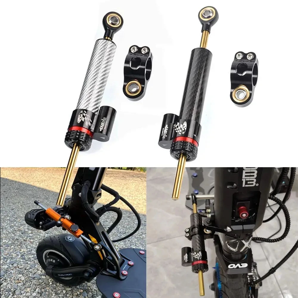 Фото Направленный рулевой демпфер для электросамокатов Ausom DT2 PRO и KUGOO F3 PRO MAX 52V с двумя двигателями, стабилизатор хода. №1