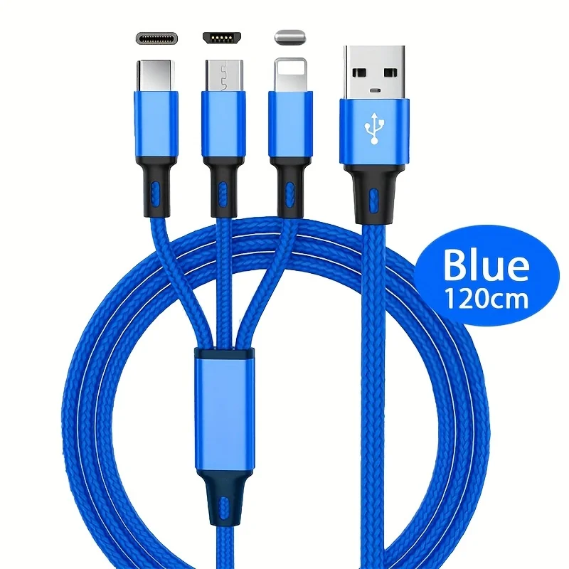 

USB-кабель для быстрой зарядки, универсальный, 3 в 1