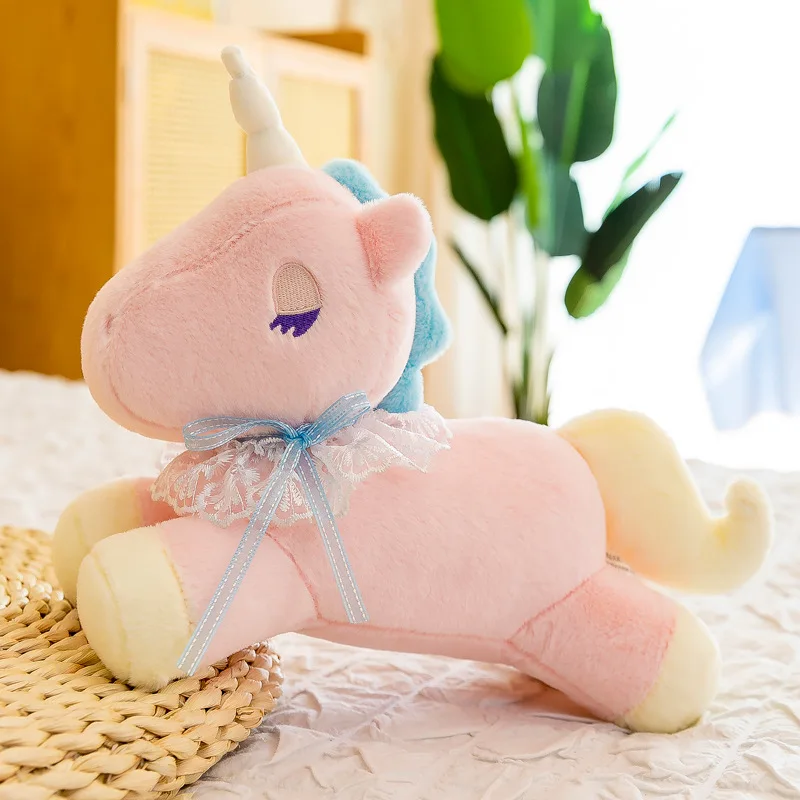 Новинка плюшевая игрушка в виде единорога 55 см мультяшная Милая большая