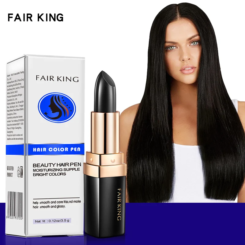 Одноразовая краска для волос мгновенное покрытие корней коричневого цвета