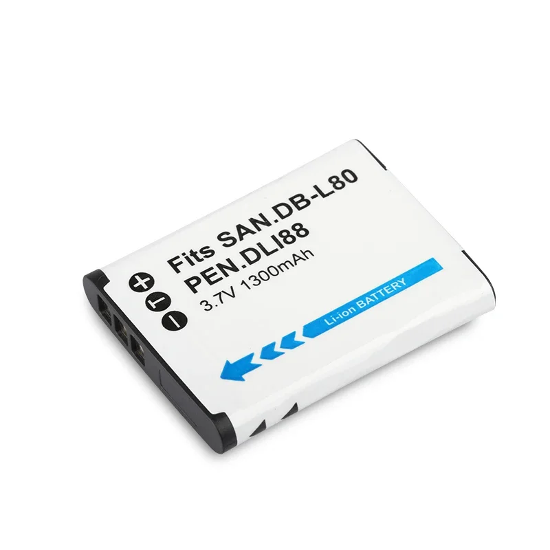 Фото DINTO 1300 мАч DB-L80 D-LI88 D LI88 DB-L80A DB-L80AU DBL80 DB L80 Аккумулятор для камеры Sanyo VPC-CG10 CG20 PENTAX VPC-CG88 CG100 №2