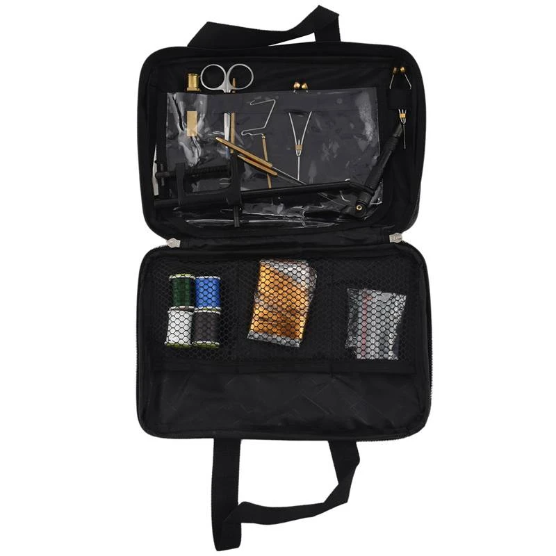 

1 Набор инструментов для подвязки нахлыстом в портативном пакете, включая плоскогубцы и тиски и т. д.