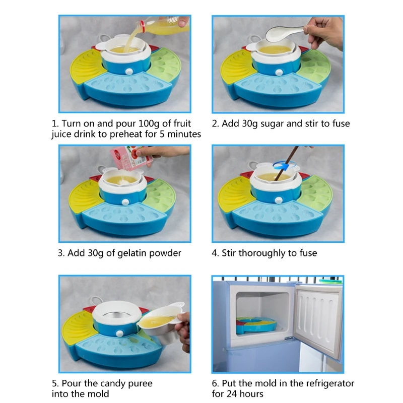 Home Mini Fudge Machine EU Plug Jelly Candy Sweets Gummy Bears Making Equipment 4 Different Shapes Kitchen Drop Shipping
Home Mini Fudge Machine EU Plug Jelly Candy Sweets Gummy Bears Making Equipment 4 Different Shapes Kitchen Drop Shipping