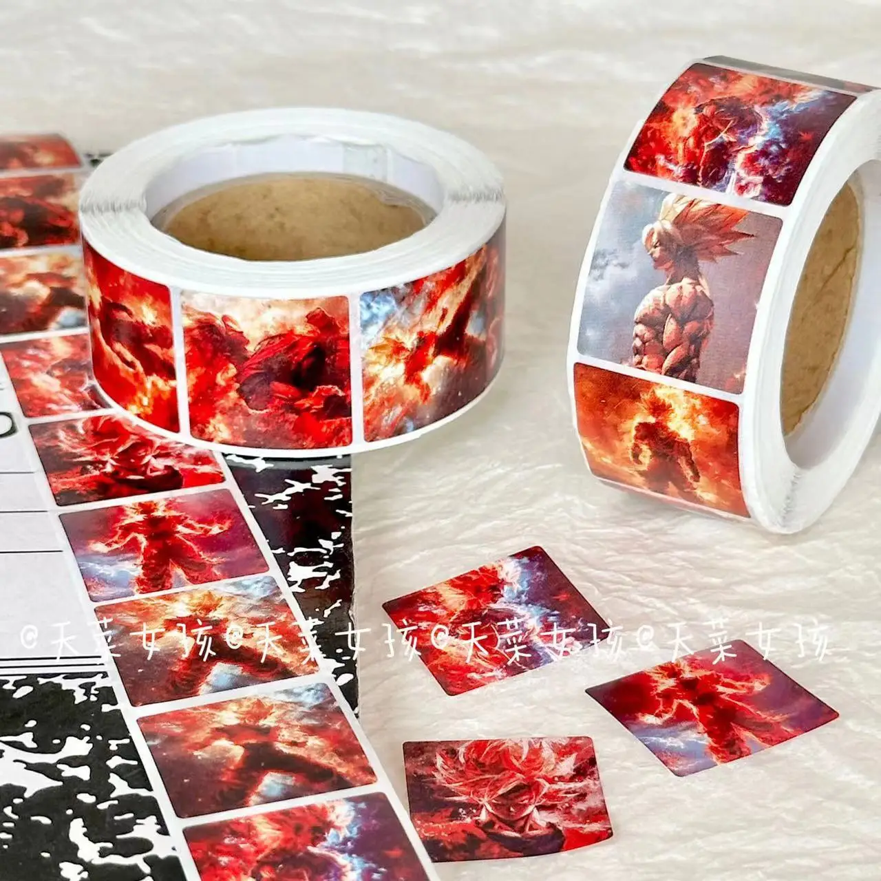 Наклейки с мультяшным рисунком из мультфильма Драконий жемчуг