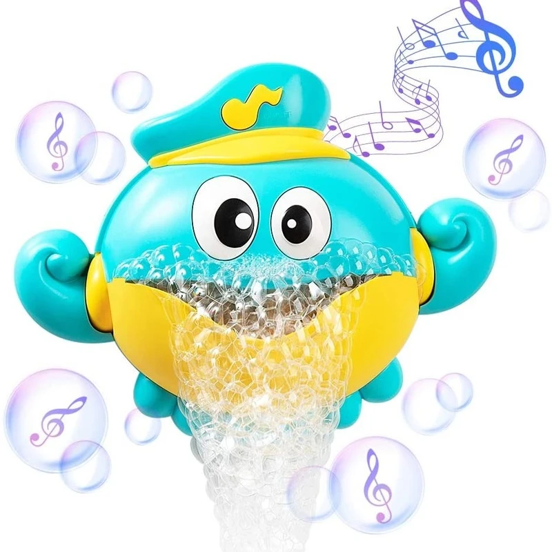 

Baby Bath Toys Bubble Machine Crabs Frog Music Kids Bath Toy Bathtub Soap Automatic Bubble Maker Baby Bathroom Toy for Children