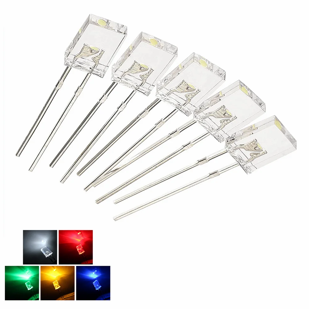 

200PCS 2x5x7 LED Diode Lights 257 Transparent Bright Multicolor Bulb Lamp Indicator Light Emitting Diodes Kit